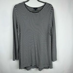 J. Jill wherever collection striped long sleeve top size L